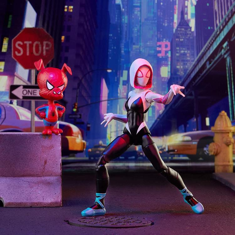 Spider-Man: Into the Spider-Verse Marvel Legends Gwen Stacy Action Figure (Stilt-Man BAF) Gallery Image 11