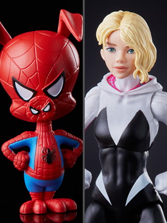 Spider-Man: Into the Spider-Verse Marvel Legends Gwen Stacy Action Figure (Stilt-Man BAF) Gallery Image 2