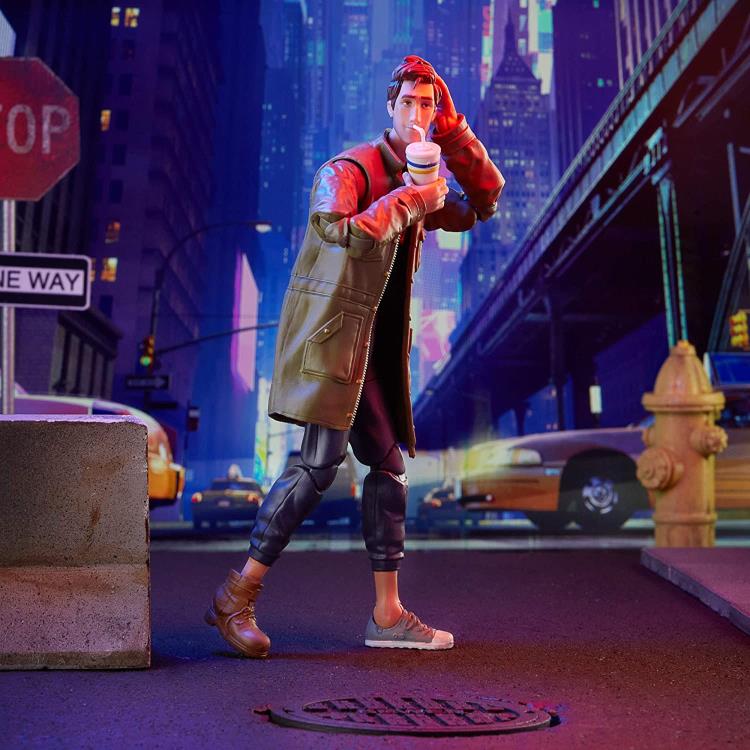 Spider-Man: Into the Spider-Verse Marvel Legends Peter B. Parker Action Figure (Stilt-Man BAF) Gallery Image 5