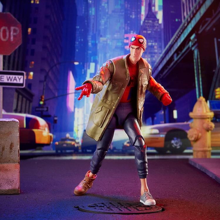 Spider-Man: Into the Spider-Verse Marvel Legends Peter B. Parker Action Figure (Stilt-Man BAF) Gallery Image 7