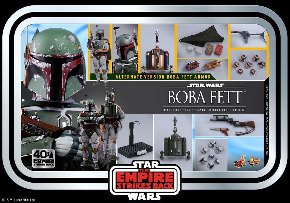 Star Wars: The Empire Strikes Back 40th Anniversary MMS574 Boba Fett 1/6th Scale Collectible Figure Gallery Image 14