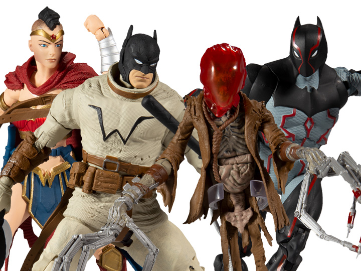 Last Knight on Earth DC Multiverse Wave 1 Set of 4 Action Figures (Collect to Build: Bane) Gallery Image 1
