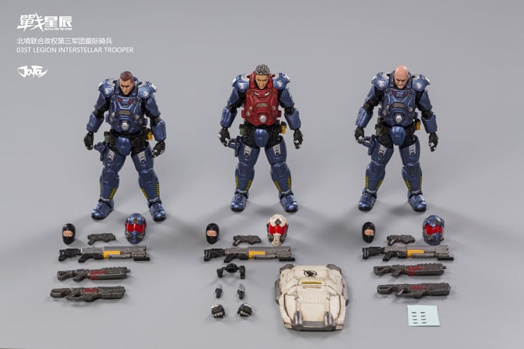 Battle for the Stars Starhawk 03st Legion Interstellar 1/18 Scale Figure Set Gallery Image 16