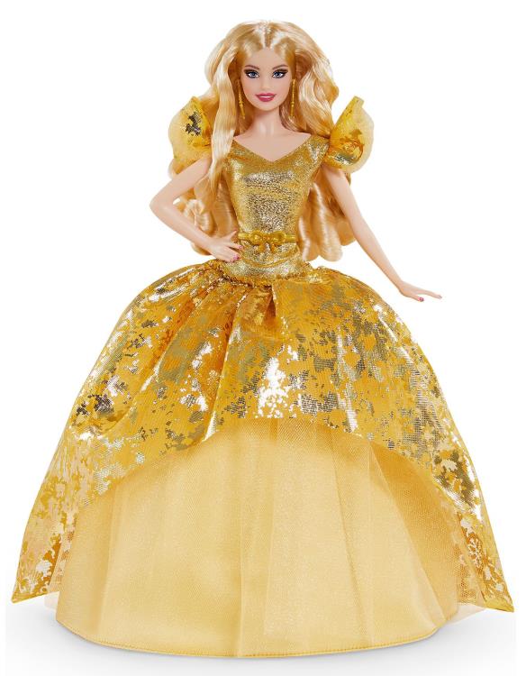 Barbie 2020 Holiday Barbie Doll (Blonde Long Hair) Gallery Image 3