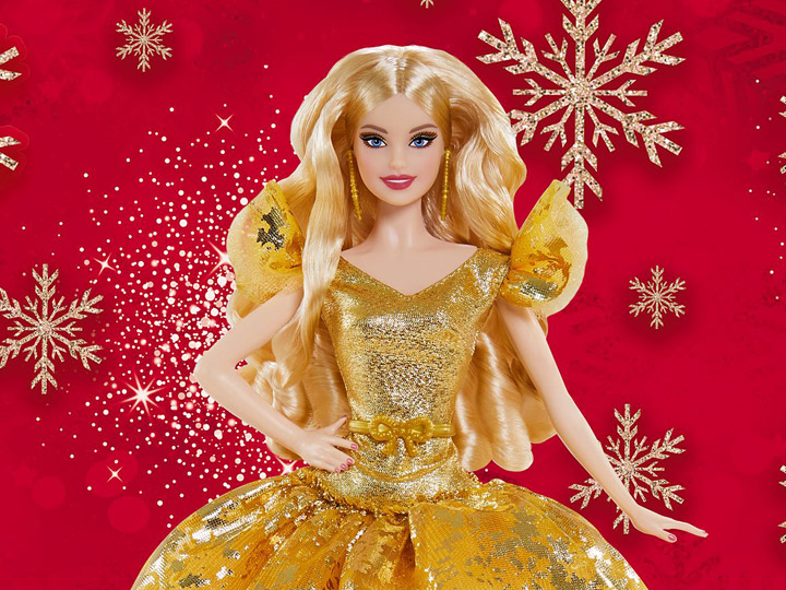 Barbie 2020 Holiday Barbie Doll (Blonde Long Hair) Gallery Image 1