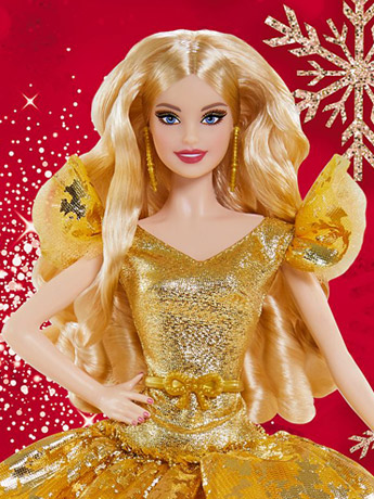 Barbie 2020 Holiday Barbie Doll (Blonde Long Hair) Gallery Image 2