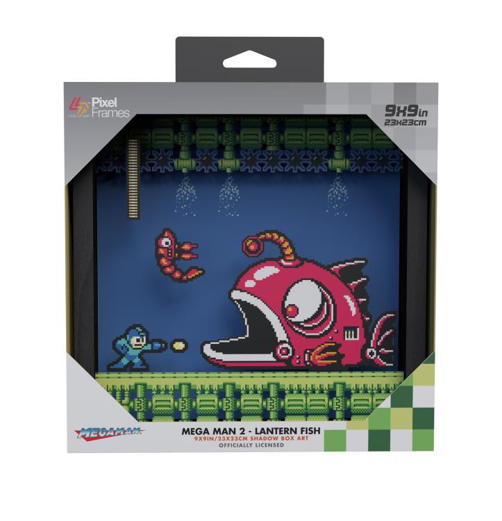 Mega Man 2 Lantern Fish Pixel Frame (9x9) Gallery Image 6