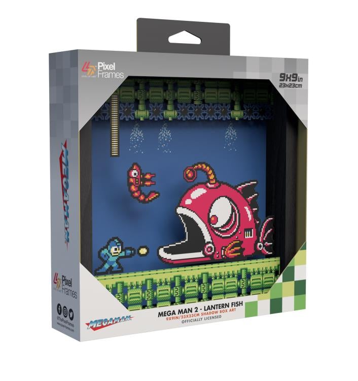 Mega Man 2 Lantern Fish Pixel Frame (9x9) Gallery Image 7
