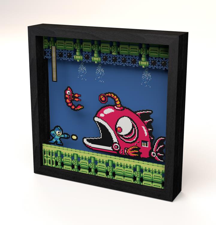 Mega Man 2 Lantern Fish Pixel Frame (9x9) Gallery Image 3