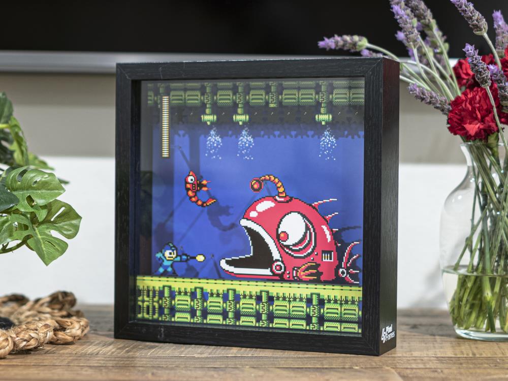 Mega Man 2 Lantern Fish Pixel Frame (9x9) Gallery Image 9