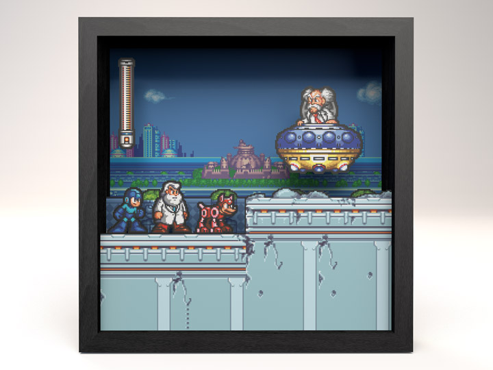 Mega Man 7 Dr. Wily Pixel Frame (9x9) Gallery Image 1