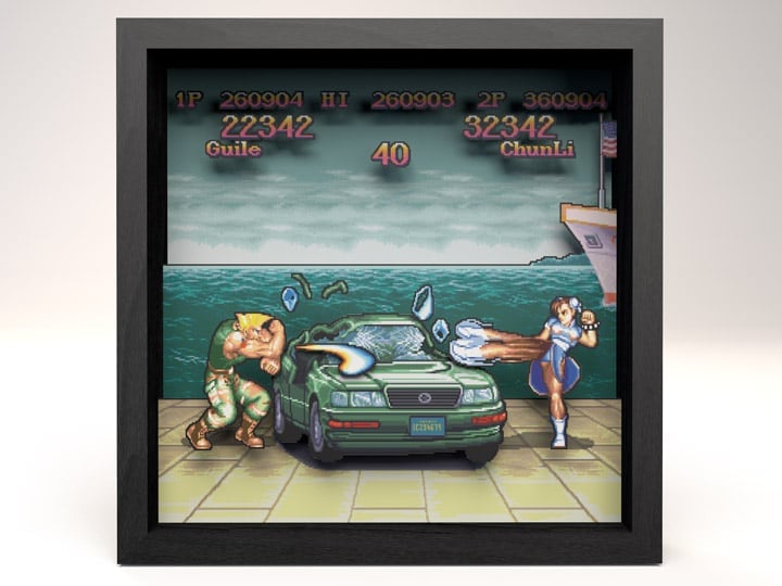 Street Fighter II Car Scene Pixel Frame (9x9) Gallery Image 1