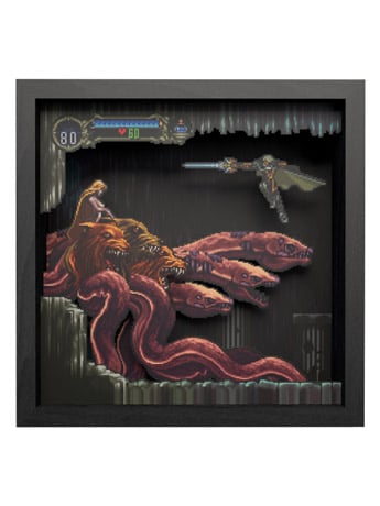 Castlevania: Symphony of the Night Scylla Boss Fight Pixel Frame (9x9) Gallery Image 2