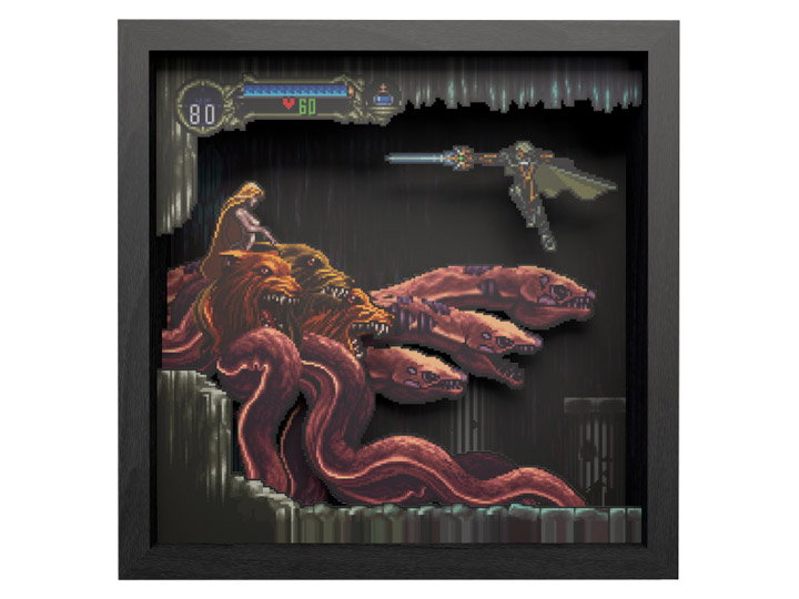 Castlevania: Symphony of the Night Scylla Boss Fight Pixel Frame (9x9) Gallery Image 1