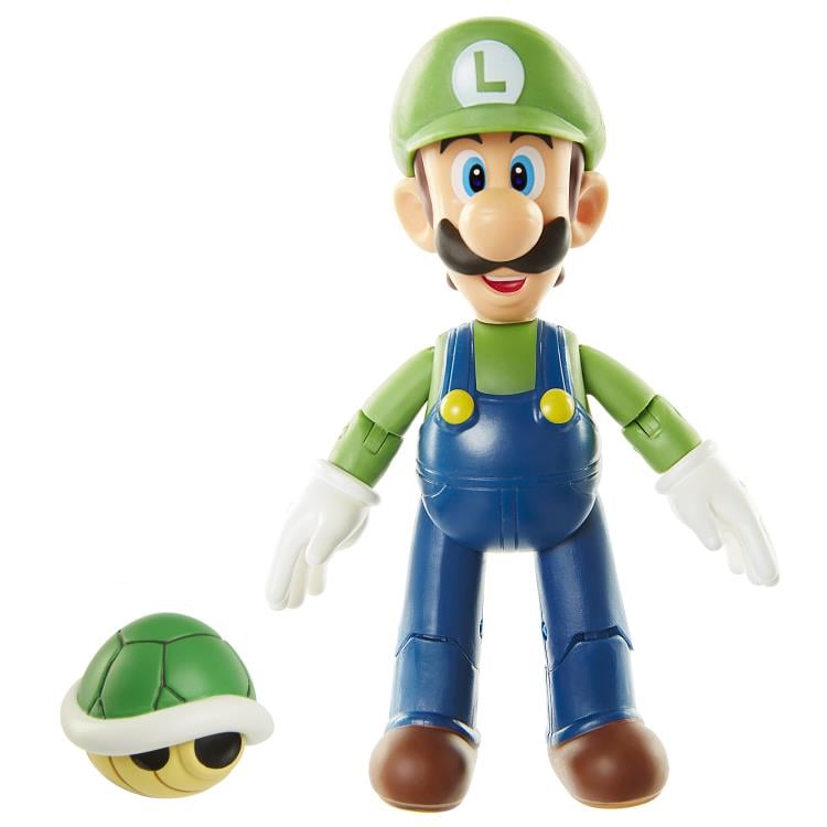 World of Nintendo 4" Figure Luigi with Koopa Shell Gallery Image 3