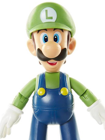 World of Nintendo 4" Figure Luigi with Koopa Shell Gallery Image 2