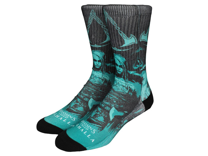Assassins Creed Valhalla Sublimated Crew Socks Gallery Image 1
