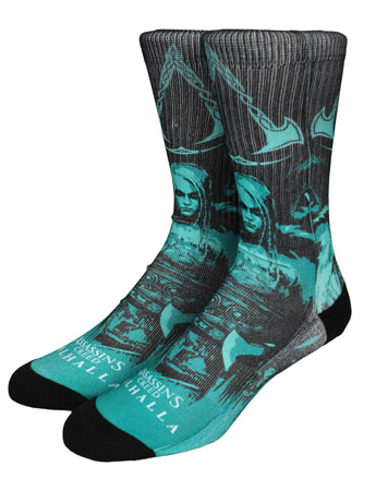 Assassins Creed Valhalla Sublimated Crew Socks Gallery Image 2