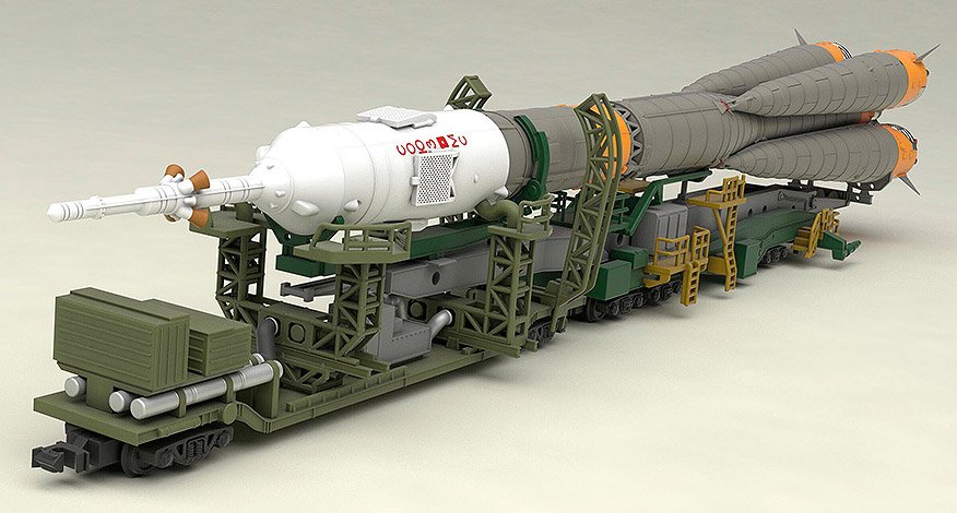 Soyuz Rocket & Transport Train 1/150 Scale Model Kit (Reissue) Gallery Image 5