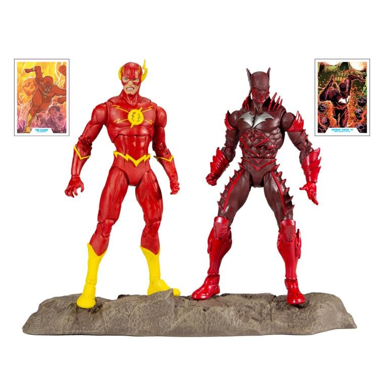 Dark Nights: Metal DC Multiverse Earth -52 Batman (Red Death) & The Flash Action Figure Two-Pack Gallery Image 5