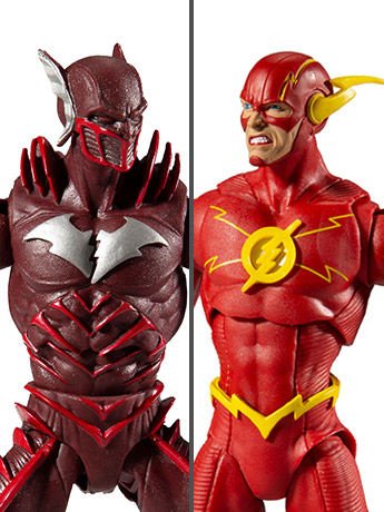 Dark Nights: Metal DC Multiverse Earth -52 Batman (Red Death) & The Flash Action Figure Two-Pack Gallery Image 2