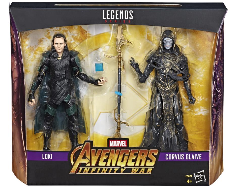 Avengers: Infinity War Marvel Legends Loki VS Corvus Glaive Exclusive Action Figure Two-Pack Gallery Image 7