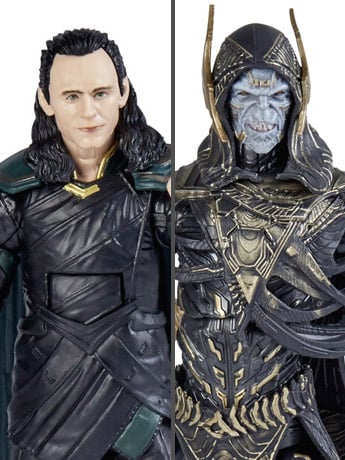 Avengers: Infinity War Marvel Legends Loki VS Corvus Glaive Exclusive Action Figure Two-Pack Gallery Image 2