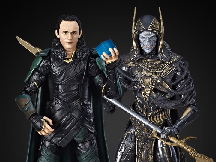 Avengers: Infinity War Marvel Legends Loki VS Corvus Glaive Exclusive Action Figure Two-Pack Gallery Image 1