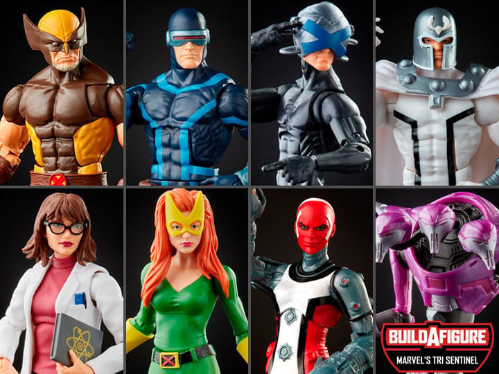 X-Men Marvel Legends Wave 6 Set of 7 Action Figures (Tri Sentinel BAF)