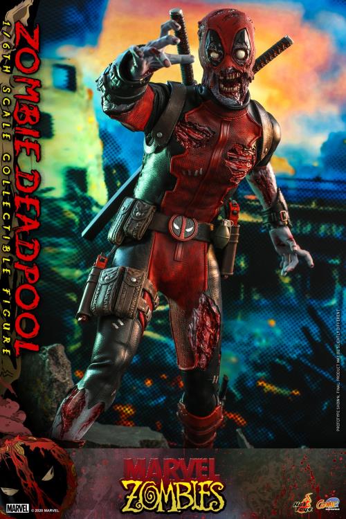 Marvel Zombies CMS06 Zombie Deadpool 1/6 Scale Collectible Figure Gallery Image 5