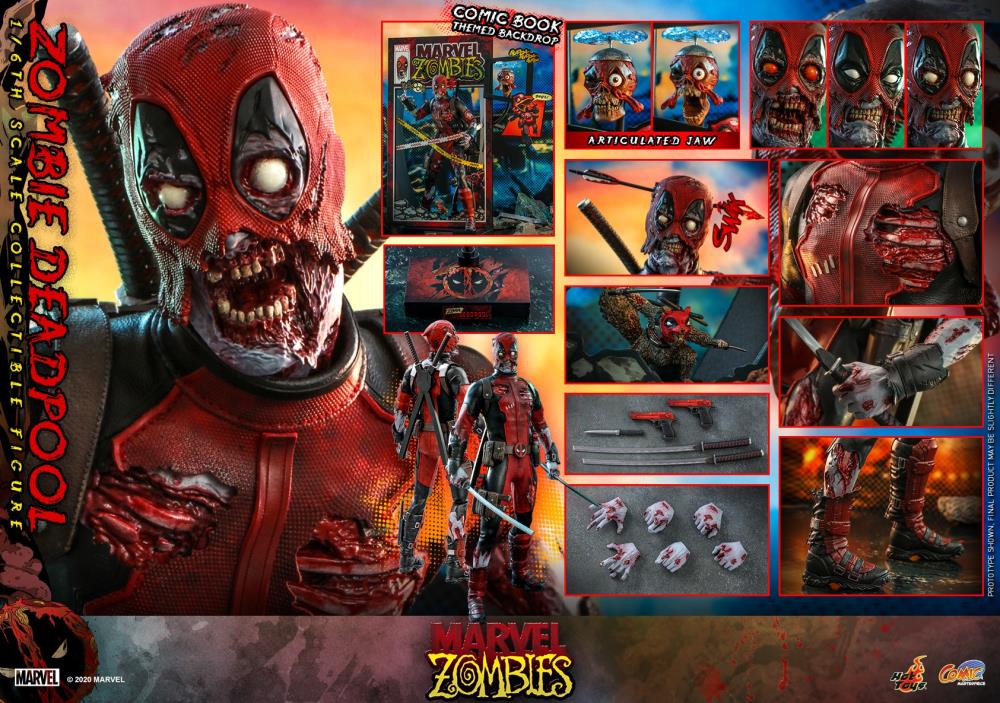 Marvel Zombies CMS06 Zombie Deadpool 1/6 Scale Collectible Figure Gallery Image 24
