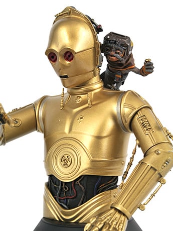 Star Wars: The Rise of Skywalker C-3PO & Babu Frik 1/6 Scale Limited Edition Bust Gallery Image 2