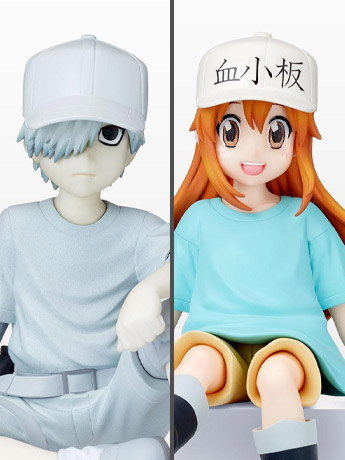 Cells at Work! Platelet & White Blood Cell (Perching) Set of 2 Premium Figures Gallery Image 2