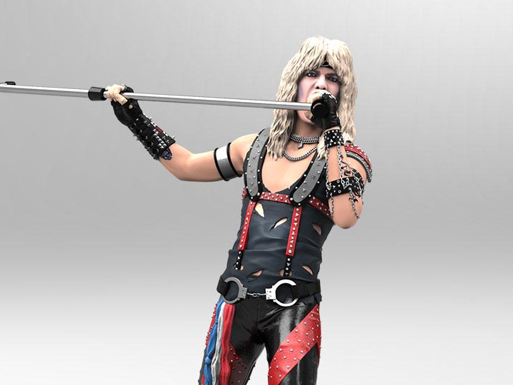 Motley Crue Rock Iconz Vince Neil 1/9 Scale Statue Gallery Image 1