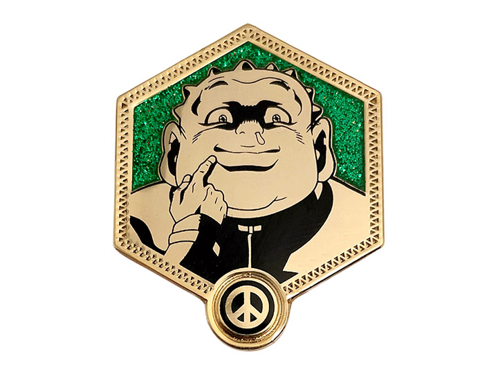 JoJo's Bizarre Adventure Golden Series Shigekiyo Yangu Enamel Pin Gallery Image 1