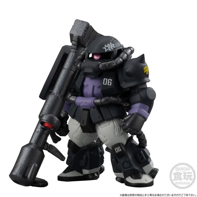 Gundam FW Gundam Converge #9 Black Tri-Stars Zaku II High Mobility Type & Dom Set of 6 Figures Gallery Image 6