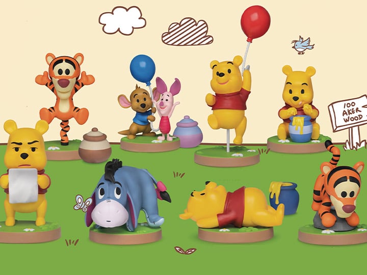 Winnie the Pooh Mini Egg Attack MEA-020 Boxed Set of 8 Figurines