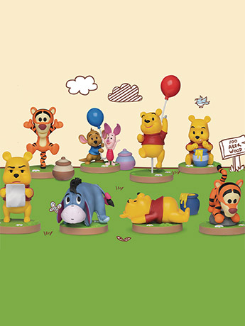 Disney Winnie the Pooh MEA-020 フィギュア Winnie the Pooh Mini Egg Attack MEA-020 Boxed Set of 8 Figurines