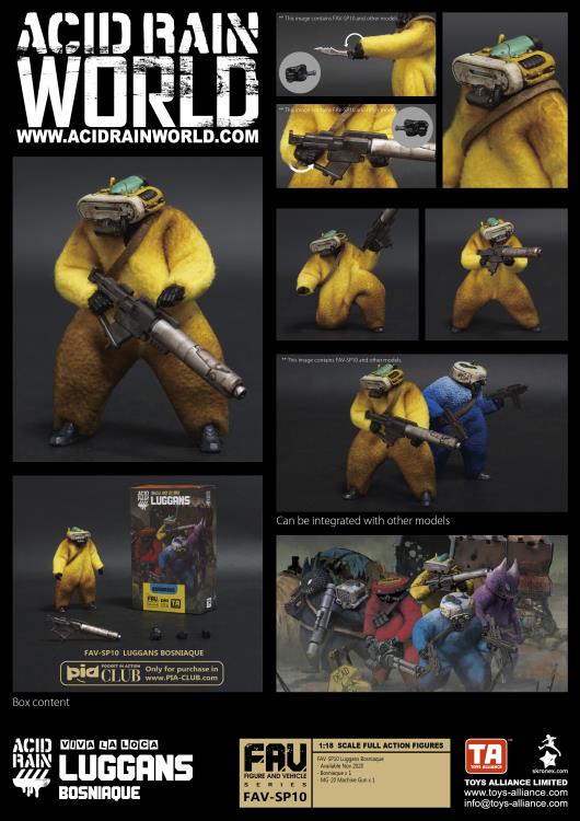 Acid Rain FAV Viva La Loca Luggans Bosniaque Exclusive Action Figure Gallery Image 5