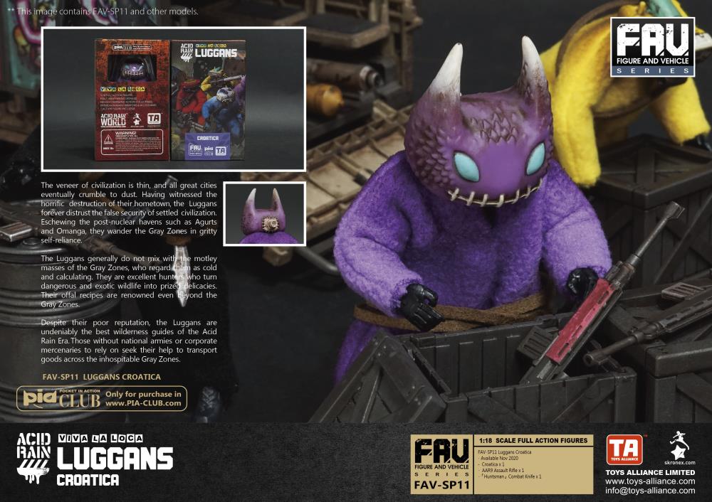 Acid Rain FAV Viva La Loca Luggans Croatica Exclusive Action Figure Gallery Image 4