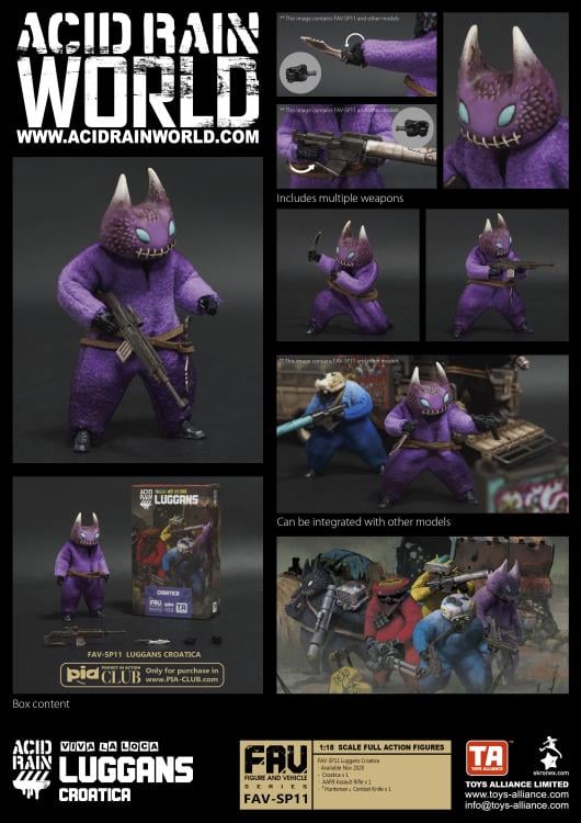 Acid Rain FAV Viva La Loca Luggans Croatica Exclusive Action Figure Gallery Image 5