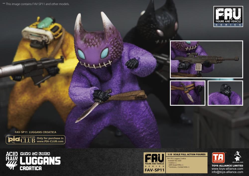 Acid Rain FAV Viva La Loca Luggans Croatica Exclusive Action Figure Gallery Image 3