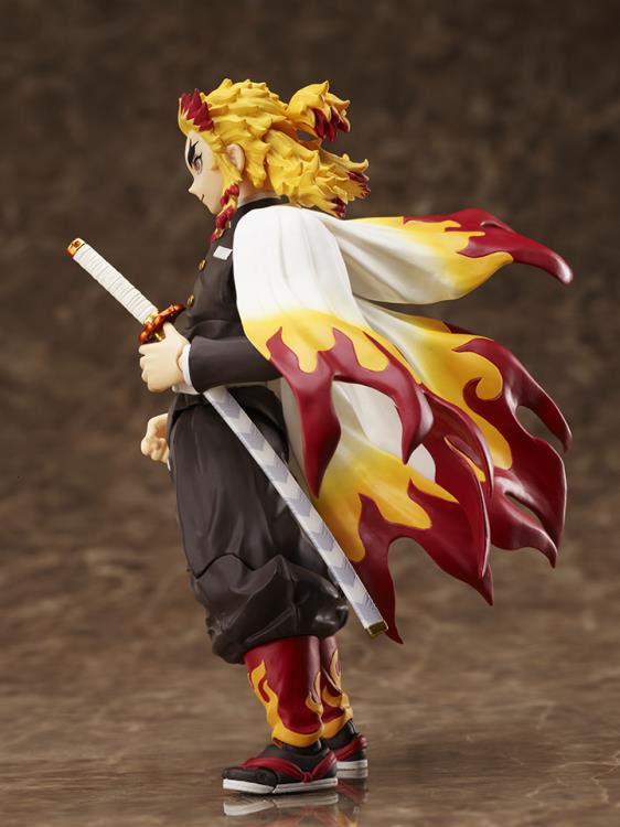Demon Slayer: Kimetsu no Yaiba The Movie: Mugen Train BUZZmod. Rengoku Kyojuro 1/12 Scale Action Figure Gallery Image 6