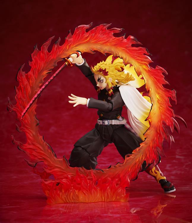 Demon Slayer: Kimetsu no Yaiba The Movie: Mugen Train BUZZmod. Rengoku Kyojuro 1/12 Scale Action Figure Gallery Image 9