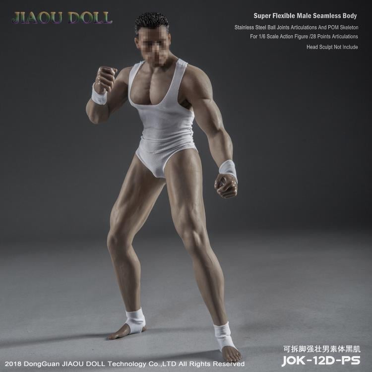 Super-Flexible Male Seamless 1/6 Scale Dark Tone Strong Body (PS)