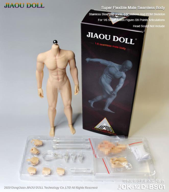Super-Flexible Male Seamless 1/6 Scale Dark Tone Strong Body (PS) Gallery Image 7