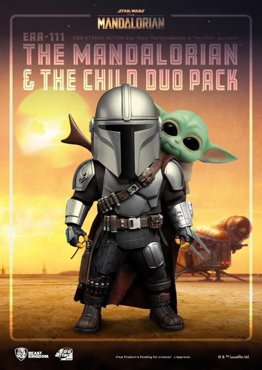 The Mandalorian Egg Attack Action EAA-111 The Mandalorian & The Child Duo Pack Gallery Image 3
