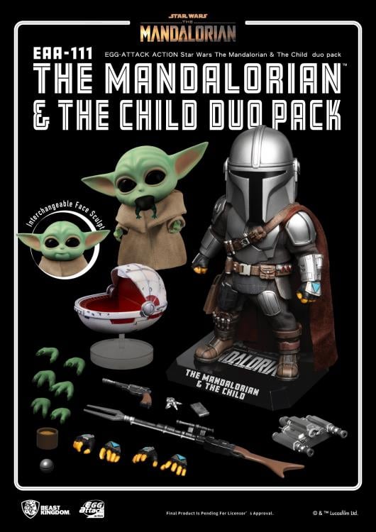 The Mandalorian Egg Attack Action EAA-111 The Mandalorian & The Child Duo Pack Gallery Image 10