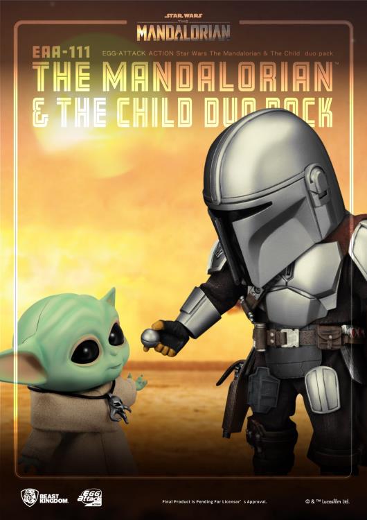 The Mandalorian Egg Attack Action EAA-111 The Mandalorian & The Child Duo Pack Gallery Image 7