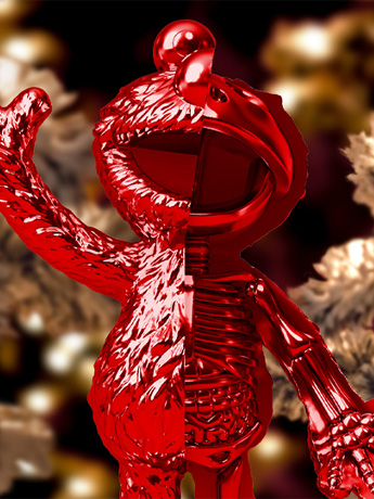 Sesame Street XXRAY Plus Elmo (Red Chrome Edition) Figure Gallery Image 2